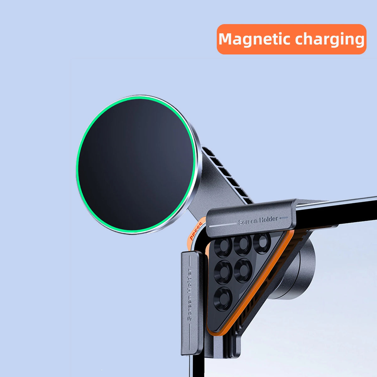 Screen Phone Mount for Tesla Model 3 Highland 2024 and Model Y 2025, Magnetic or Gravity Holder, 15W Wireless Charging Option