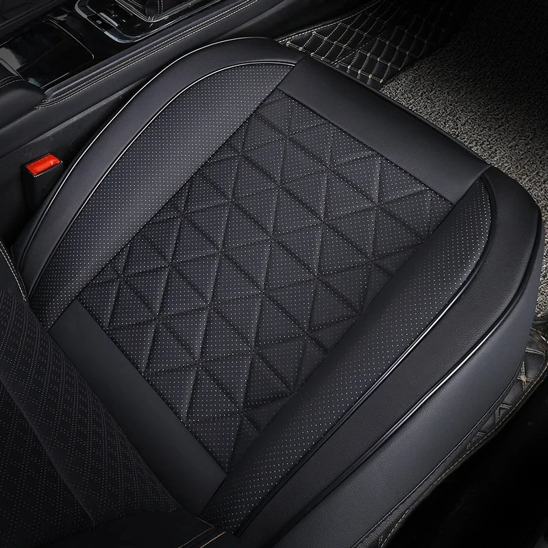Black PU leather seat cushion