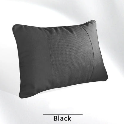 Faux Suede Car Headrest Neck Pillow, Soft Neck Support Cushion with Elastic Back for Front and Rear Seats, 18 Styles