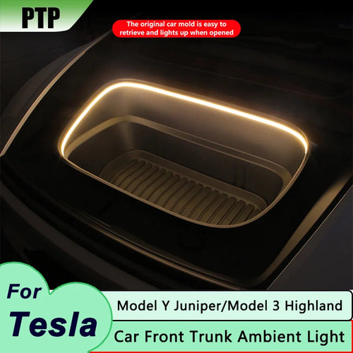Frunk Light Strip for Tesla Model 3 Highland 2024, Model Y 2021-2024 and Model Y Juniper 2025, LED Front Trunk Lighting