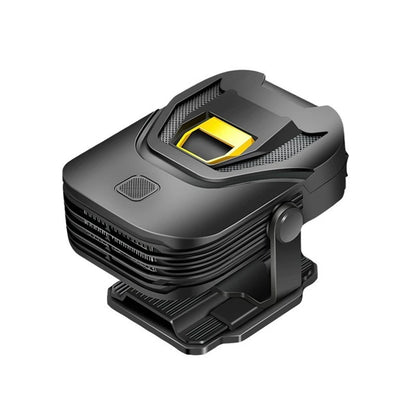 2 in 1 Car Heater and Defroster, 12V 200W with 360 Degree Swivel Mount, Plug In Windshield Defogger, Black or Yellow and Black
