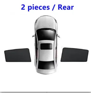 Magnetic Mesh Sun Shades for Toyota Camry 2025-2026 (XV80), Black Side and Rear Window Set, Foil Windshield Shade as a Separate Option