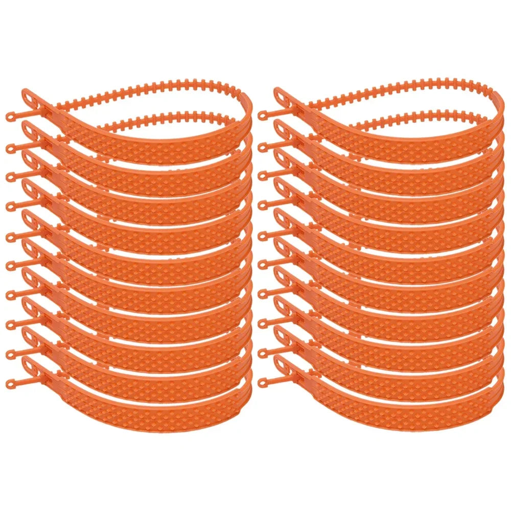 Pack of 20 orange snow chain straps