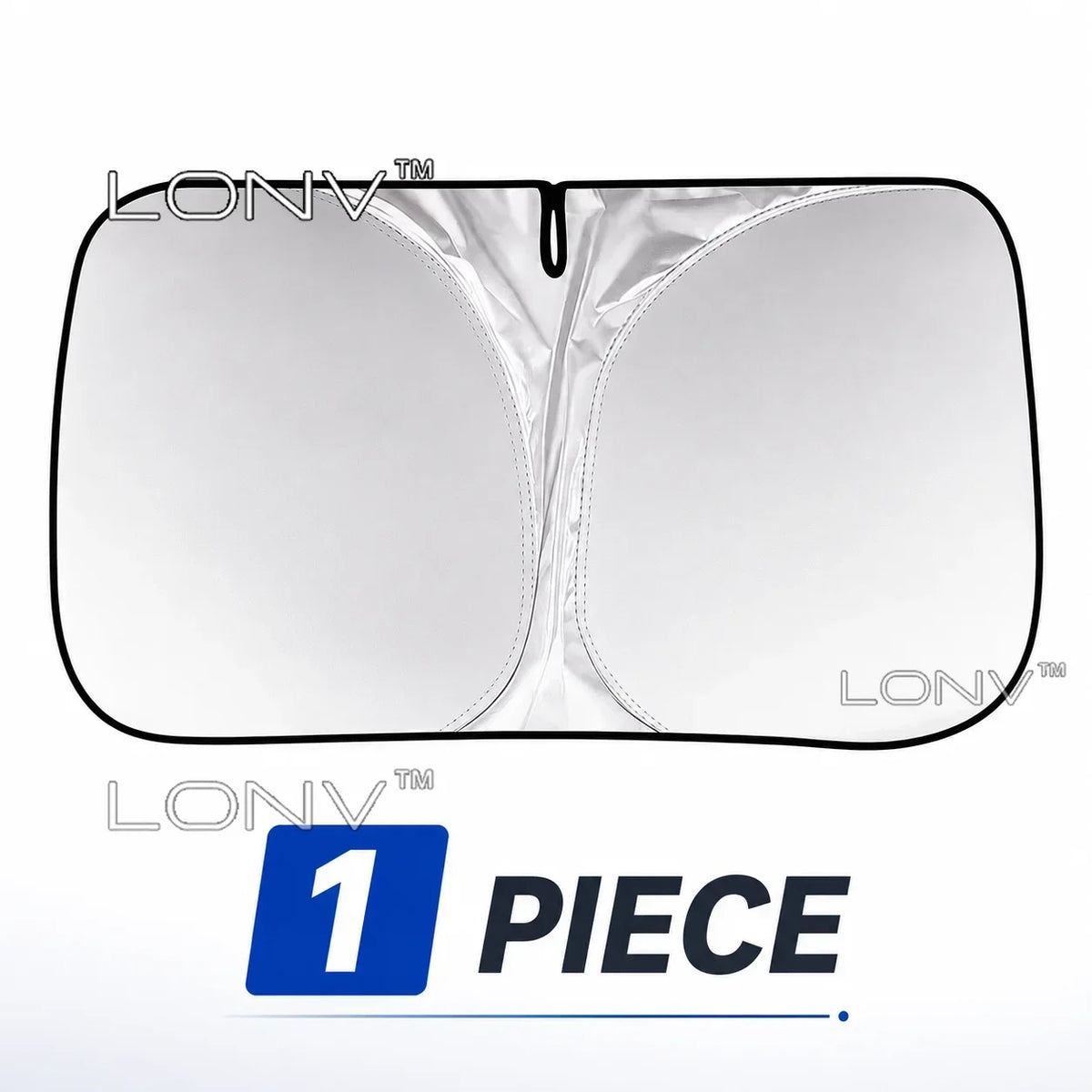 Foldable Windshield Sun Shade for Toyota Camry 2025-2027, Silver Front Window Shade with Anti-UV Heat Insulation