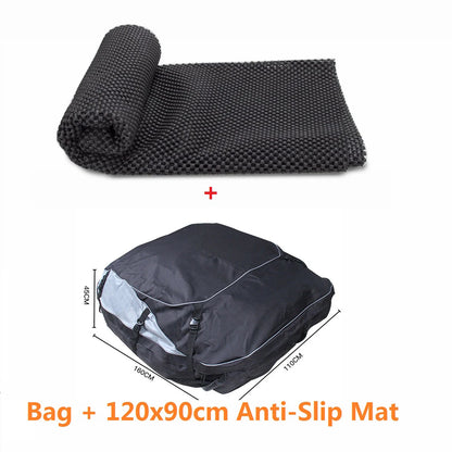 Rooftop Cargo Carrier Bag, 52 x 38 x 18 in Waterproof PVC Coated 420D or 600D Roof Bag for SUVs, Straps Not Included