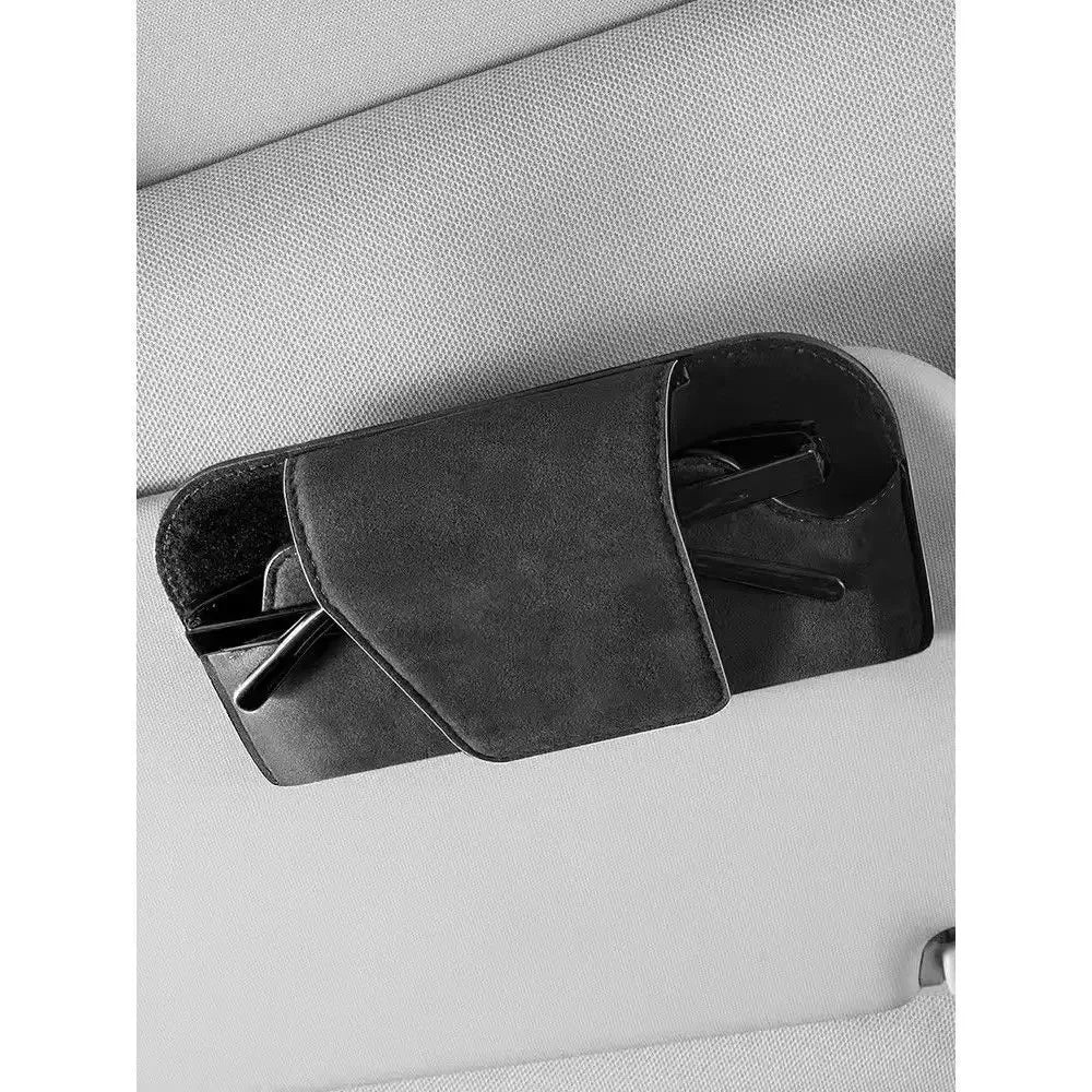 Car Sunglasses Case — Premium Leatherette Protective Holder