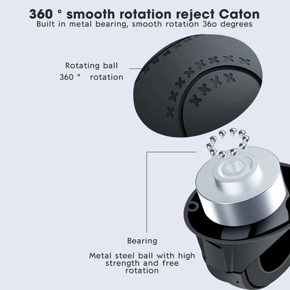 Ball-Shaped Steering Wheel Spinner Knob with Metal Bearings, 360 Degree Rotation, Non-Slip Silicone Grip, for Cars with Power Steering, 2 Styles