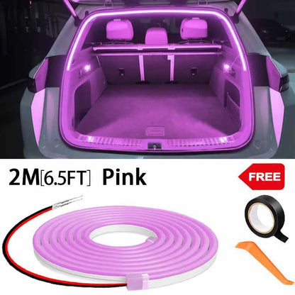 Automatic LED Trunk Light Strip, Tailgate and Frunk Light that Turns On When Opened, Flexible and Waterproof, 2, 4 or 6 m, 5 Colors