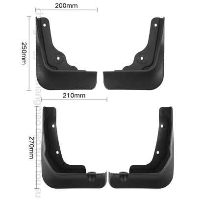 Mud Flaps for Hyundai Tucson N Line 2024-2026 (NX4), Set of 4 ABS Front and Rear Splash Guards, No Drilling
