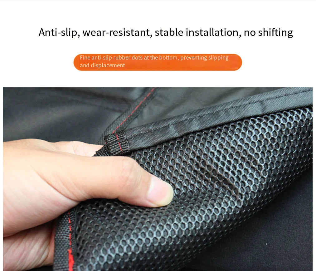 Car Seat Protector Pad for Child Car Seats, Non-Slip and Wear-Resistant Oxford Cloth Seat Mat, Portable, Black