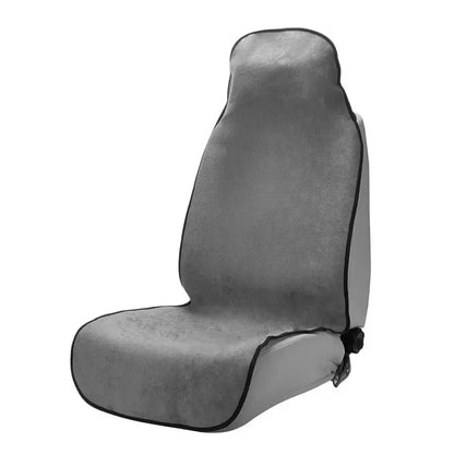 Gray sweat towel car seat cover