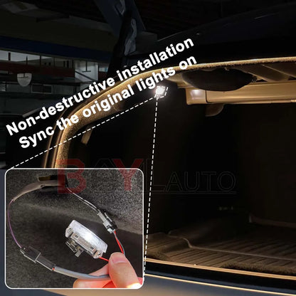 Trunk Light for Tesla Model 3 Highland 2024, LED Rear Trunk Ambient Light in Cool White, Warm White, Blue, Red or RGB