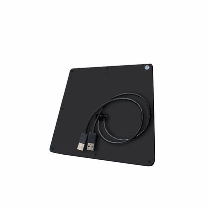 Dual Wireless Charging Pad for Tesla Model 3, Charges Two Phones at Once, 10W Qi Charger with USB Ports and Ambient Light