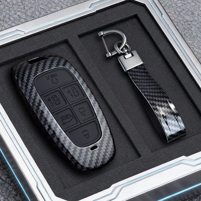 Key Fob Cover for Hyundai 3 to 7-Button Keys, ABS Hard Plastic Shell for Tucson (NX4), Santa Fe, Nexo and Ioniq 5, 6 Sets