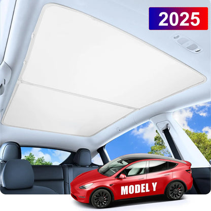 Sun Shades for Tesla Model Y Juniper 2025-2026, Windshield, Side Window and Sunroof Shades or 6, 7 and 8-Piece Privacy Sets