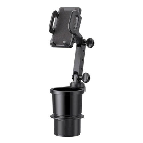 Cup Holder Expander with Phone Mount, 360 Degree Rotating Car Phone Holder on a Cup Holder Base, 2 Styles