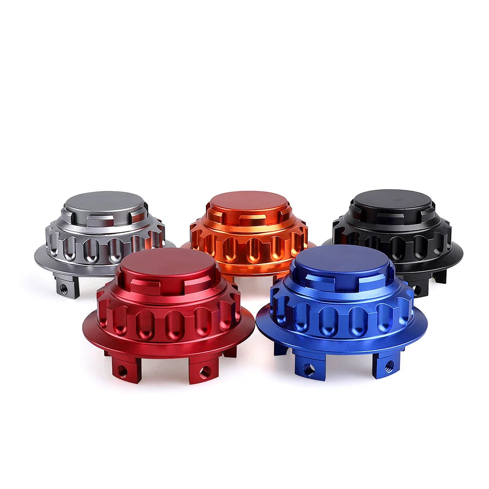 Center Caps for Toyota Camry, Corolla, Avalon and Matrix Wheels, 62mm 4-Piece Snap-In Set, Gray, Black, Blue, Red or Orange