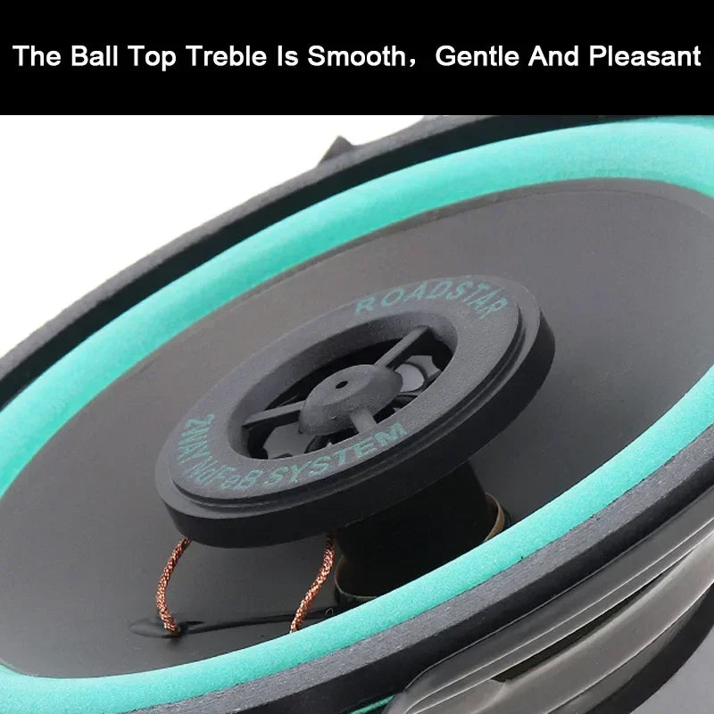 Ball-top dome tweeter in the center of the coaxial speaker