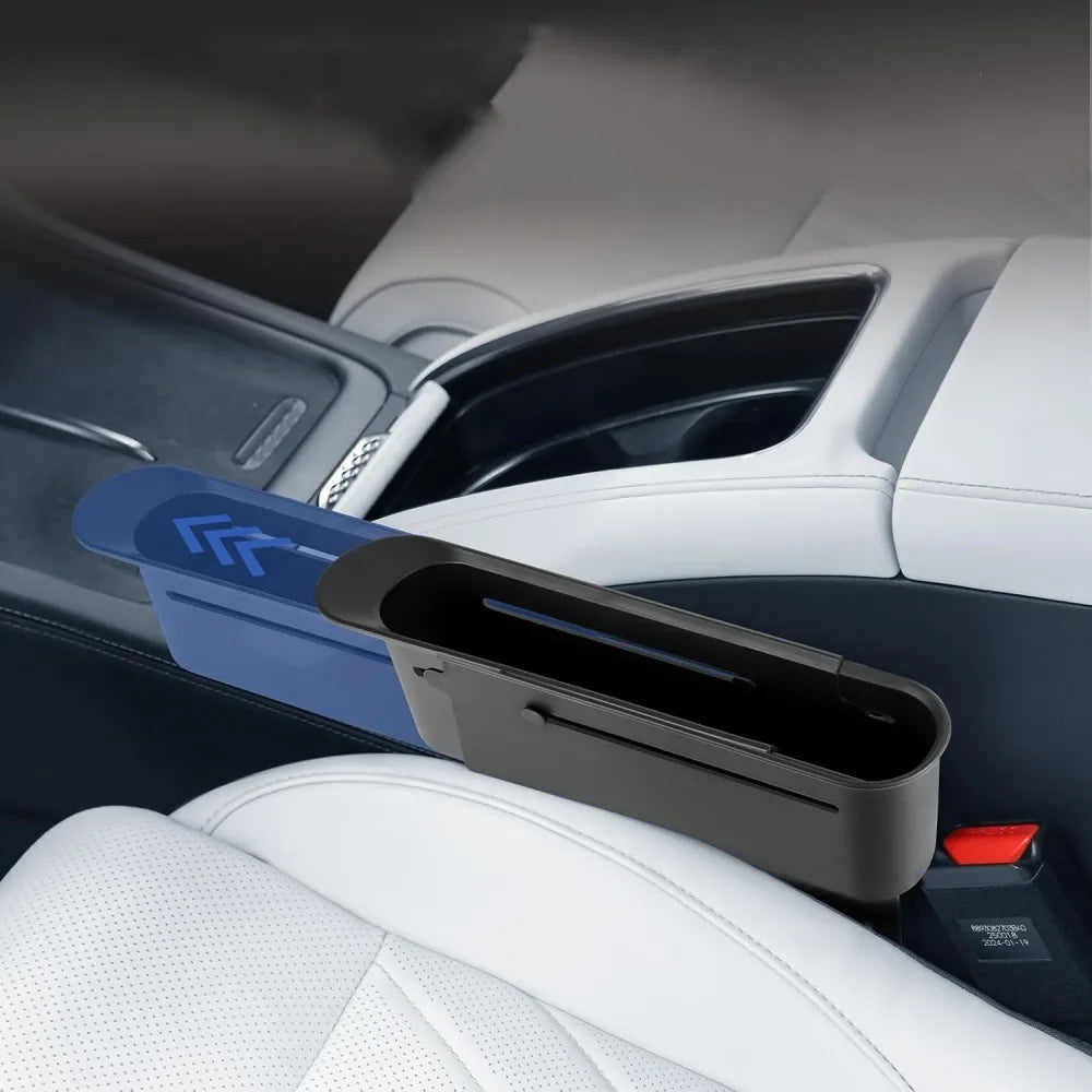 Universal Car Seat Gap Filler, Push-Pull Console Side Pocket Organizer