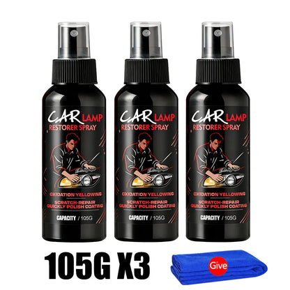 Headlight Restoration Polish, Restores Yellow, Hazy and Oxidized Headlights, Removes Light Scratches, 3.7, 7.4 or 10.9 oz