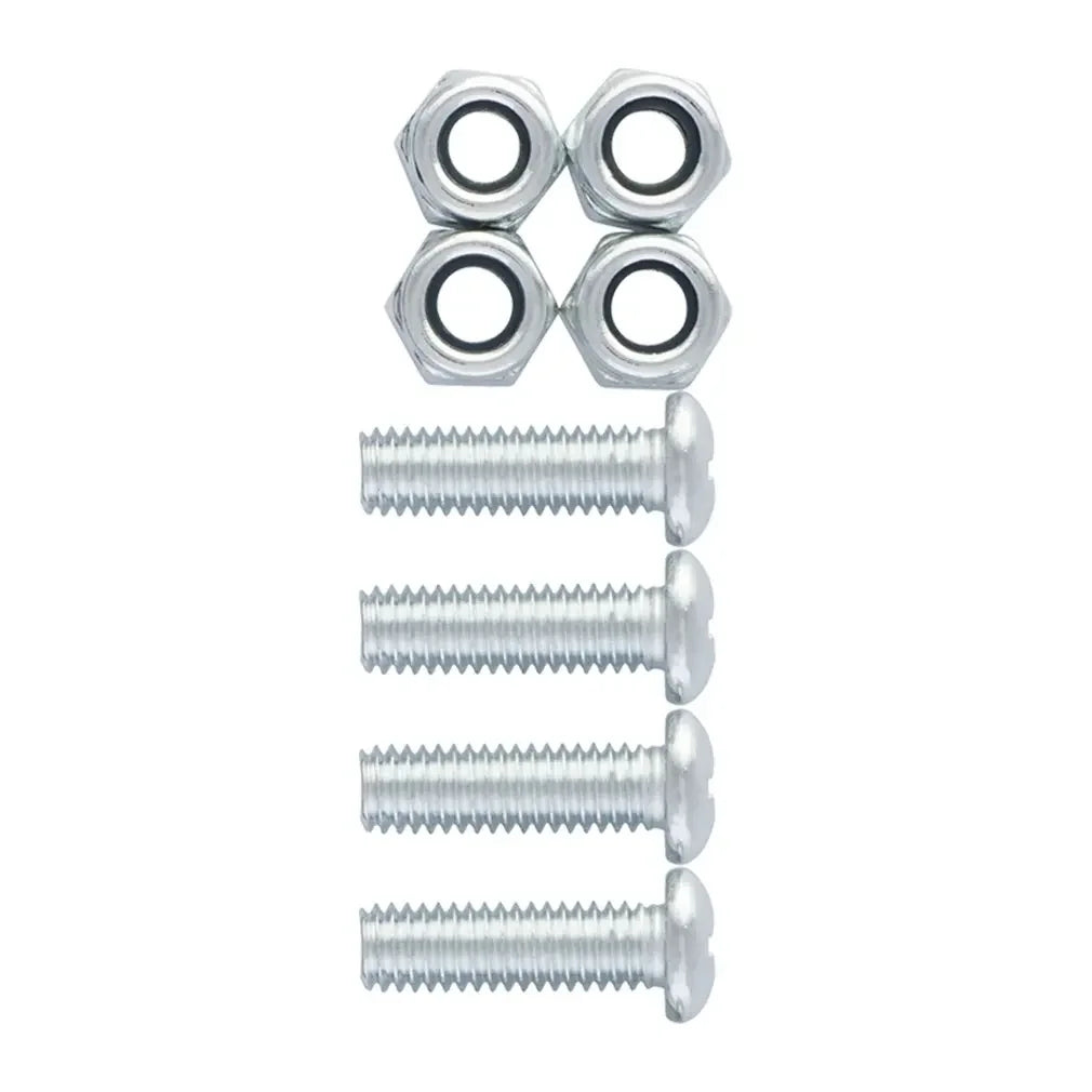 Screw kit with bolts, nuts and caps