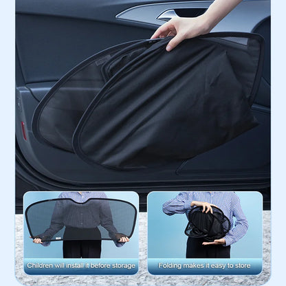 Mesh Window Curtains for Hyundai Tucson 2022-2026 (NX4), Black Anti-UV Privacy Shades, Front Sunshade, Pairs or Sets