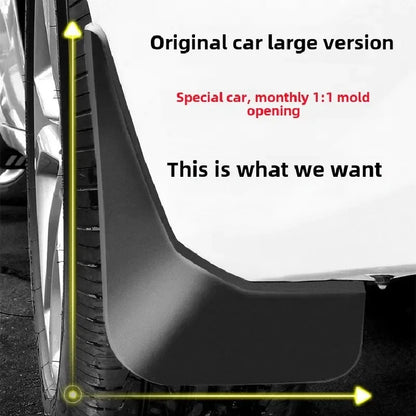 TPE Mud Flaps for Hyundai Tucson 2022-2023, Set of 4 Black Front and Rear Splash Guards with Screws