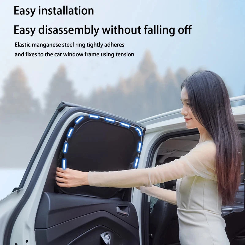 Sun Shades for Tesla Model Y Juniper 2025-2026, Windshield, Side Window and Sunroof Shades or 6, 7 and 8-Piece Privacy Sets