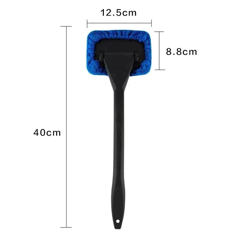 Car Windshield Cleaning Tool with Long Handle, Inside Window Cleaner with Washable Microfiber Pad, 4 Options