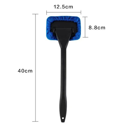 Car Windshield Cleaning Tool with Long Handle, Inside Window Cleaner with Washable Microfiber Pad, 4 Options