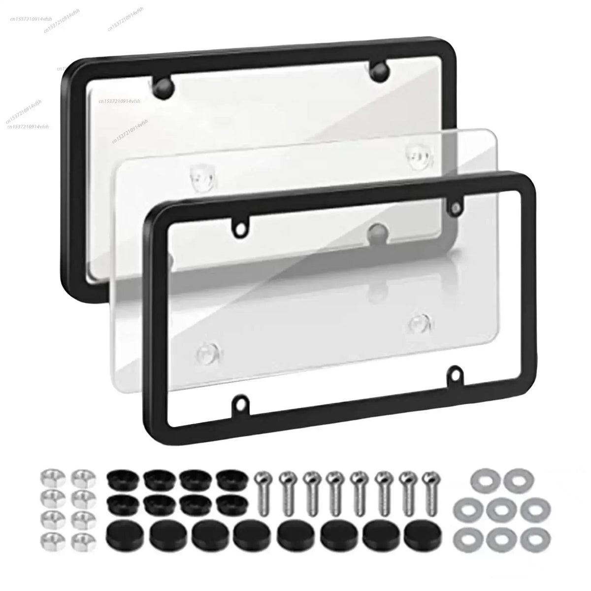 Frames with clear covers and hardware