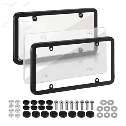 Frames with clear covers and hardware