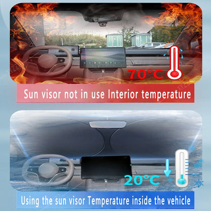 Windshield Sun Shade for Honda CR-V 2023-2025, Foldable Silver Front Window Shade for Heat Insulation and Sun Protection