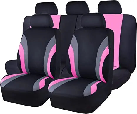 Flocking Cloth Car Seat Covers for Toyota RAV4 2020-2025, 9-Piece Set, Soft Velvet-Feel Fabric in 7 Colors