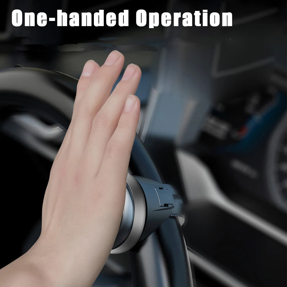 Steering Wheel Spinner Knob for Cars, Trucks, Tractors and Forklifts, 360 Degree Metal Bearing Grip Ball with Screws and Wrench