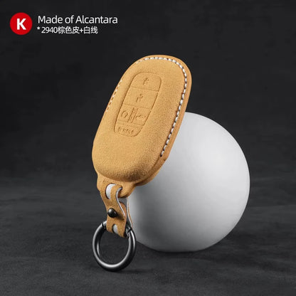 Key Fob Cover for Honda Smart Keys, Suede Case for Civic, Accord, Integra, Fit and Inspire, 12 Styles