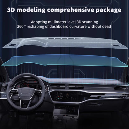Dash Mat for Toyota Camry 2025-2027 (XV80), Polyester, Flannel or Leather Dashboard Cover, HUD and Non-HUD Versions