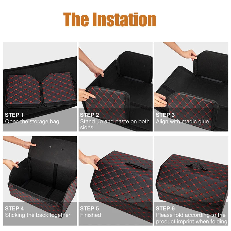 How to unfold and set up the organizer box