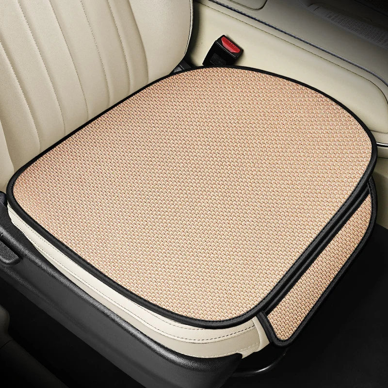Beige front seat cushion