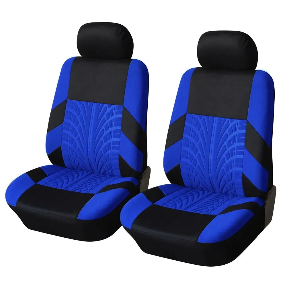 Blue front seat cover set, 4 pieces