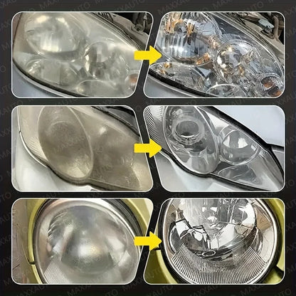 Headlight Restoration Polish, Restores Yellow, Hazy and Oxidized Headlights, Removes Light Scratches, 3.7, 7.4 or 10.9 oz