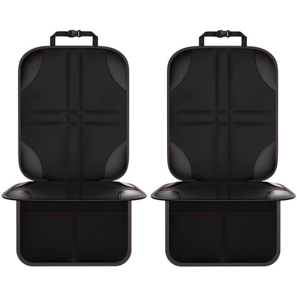 Car Seat Protector for Child Car Seats and Pets, Non-Slip 600D Oxford Back Seat Cover with Storage Pockets, 1 or 2 Pack