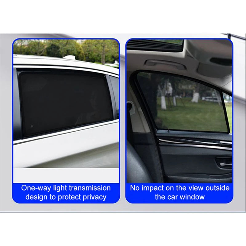 Magnetic Mesh Sun Shades for Honda CR-V 2023-2025 (6th Gen), Black Side and Rear Window Shades, Single Pieces to 7-Piece Set