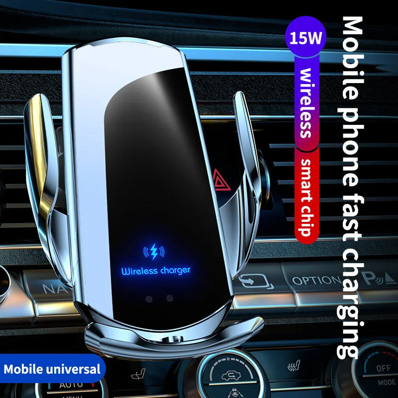 Screen Phone Mount for Toyota RAV4 2019-2023 (XA50) with 8-Inch Screen, Glass-Panel or Carbon-Look Holder, 15W Wireless Charger Option