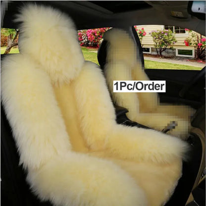 Long-Pile Plush Front Seat Cover for Hyundai Tucson 2022-2026 (NX4), 1 Seat, Soft and Warm for Winter, 12 Colors