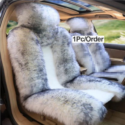 Long-Pile Plush Front Seat Cover for Hyundai Tucson 2022-2026 (NX4), 1 Seat, Soft and Warm for Winter, 12 Colors