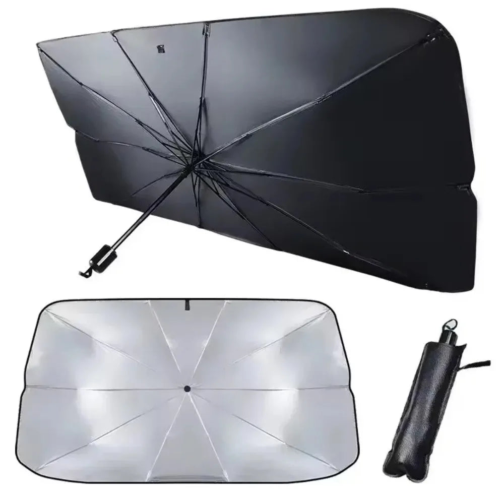 Foldable windshield sun shade umbrella — photo 2