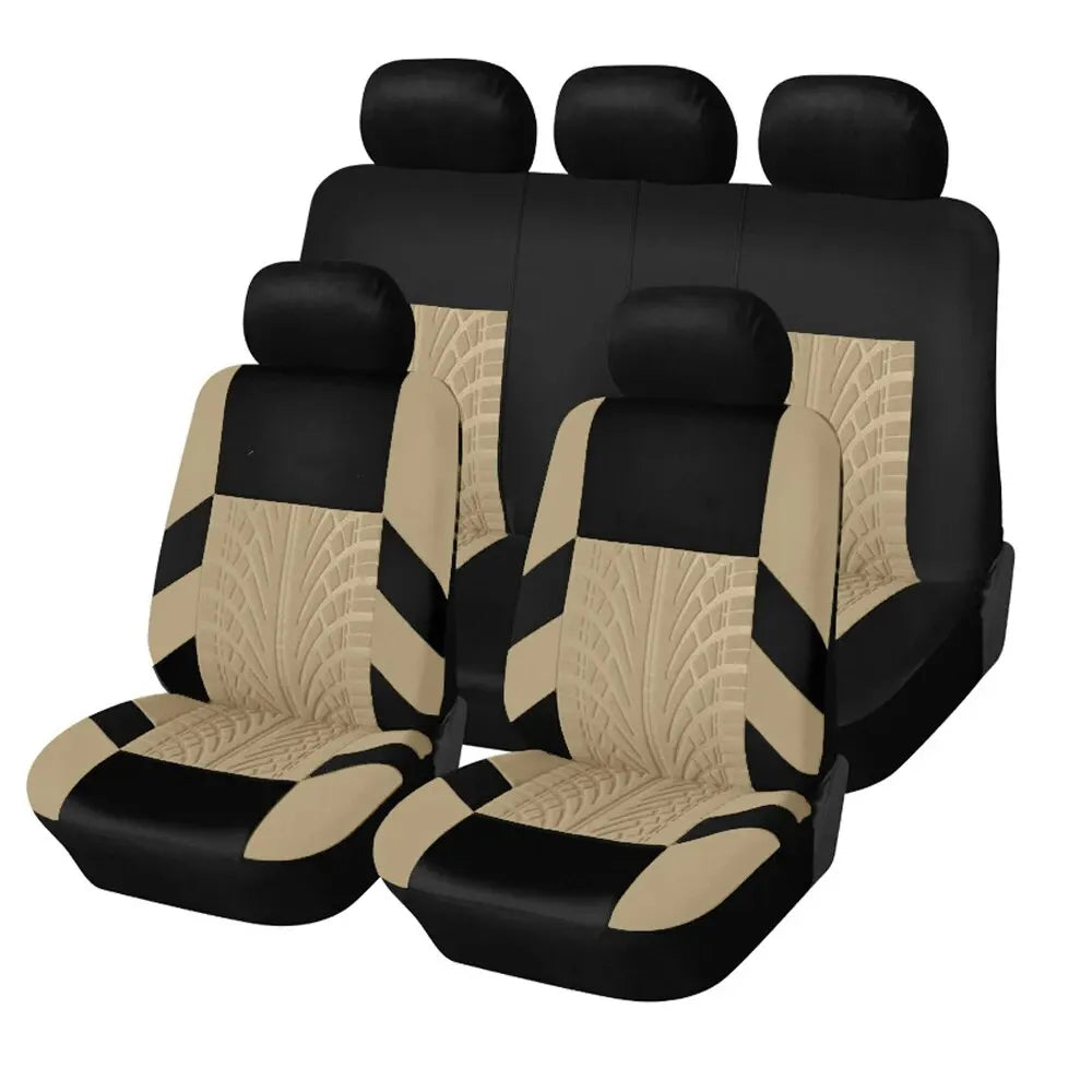 Beige full seat cover set