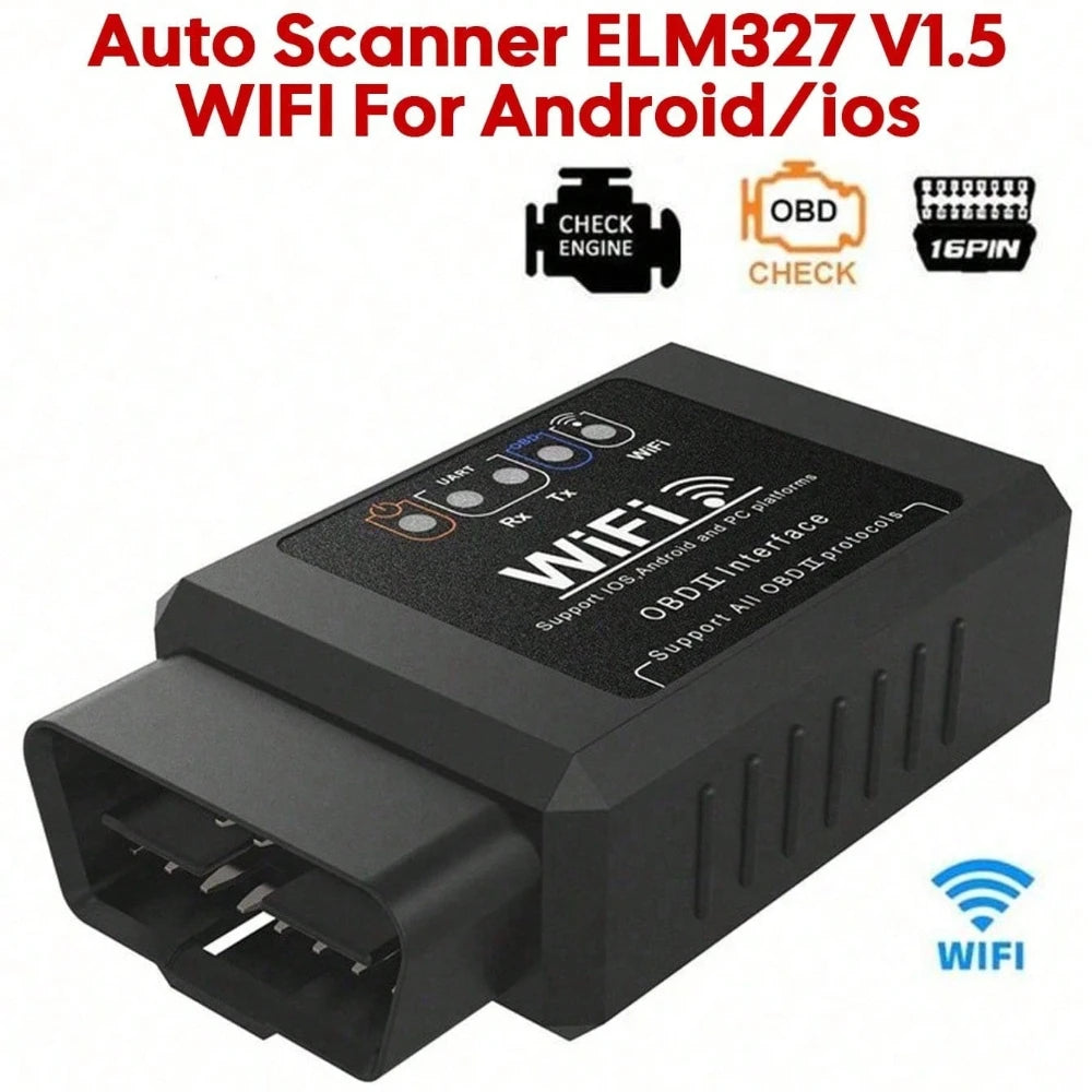 ELM327 V1.5 wireless OBD2 adapter for Android and iOS