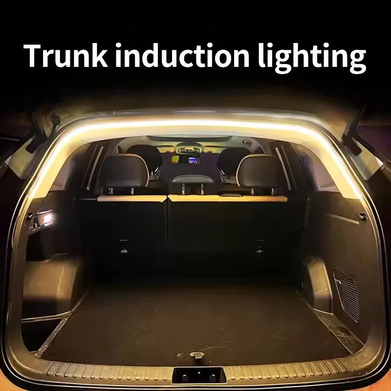 Automatic LED Trunk Light Strip, Tailgate and Frunk Light that Turns On When Opened, Flexible and Waterproof, 2, 4 or 6 m, 5 Colors
